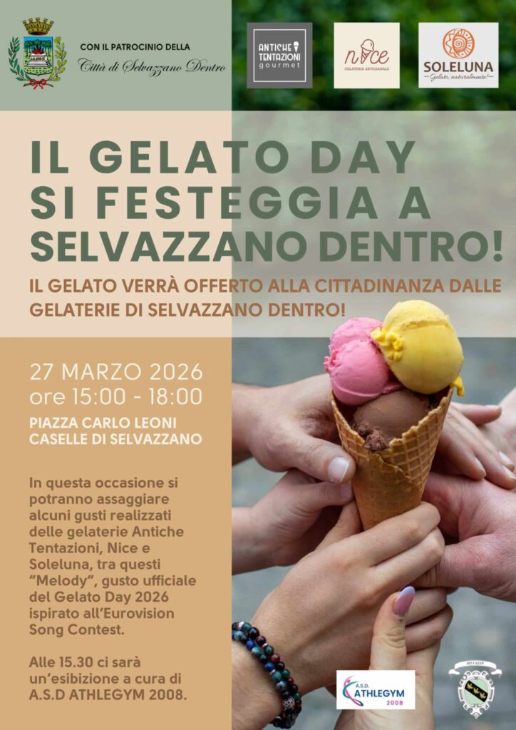 “GELATO DAY” - VENERDI’ 27 MARZO @CASELLE